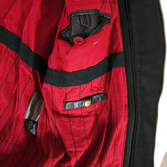 Wilsons Leather Cafe Racer Motorcycle Jacket With Removable Hood Mens L - Picture 6 of 11